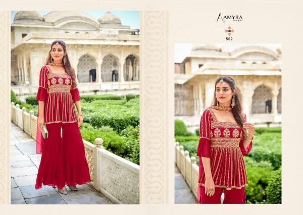 Amyra Florence Georgette Exclusive Embroidery Designer Salwar suit